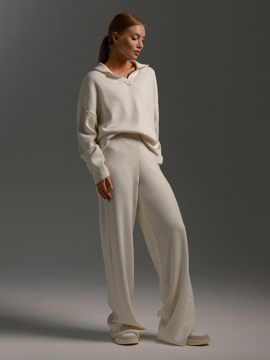 Conjunto de pantalón y jersey de punto Lotus