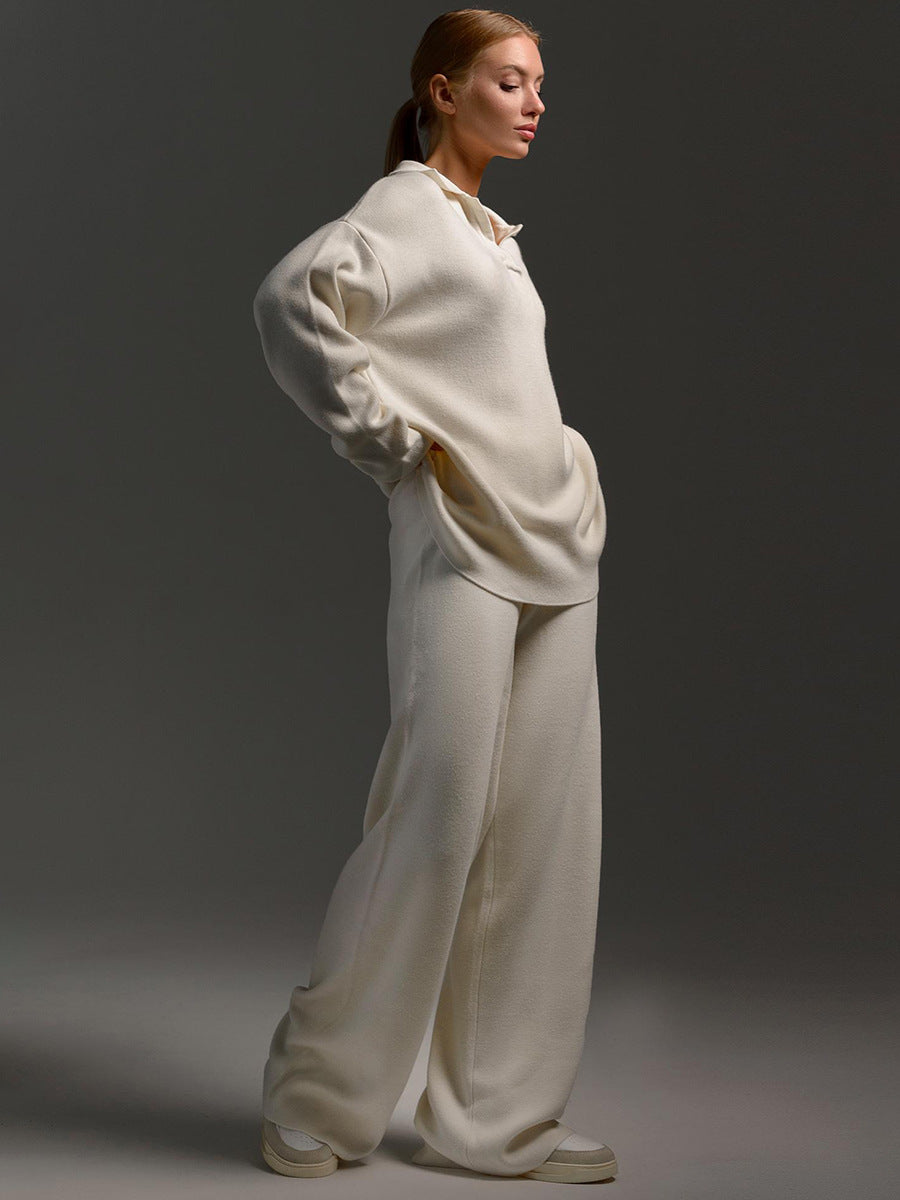 Conjunto de pantalón y jersey de punto Lotus