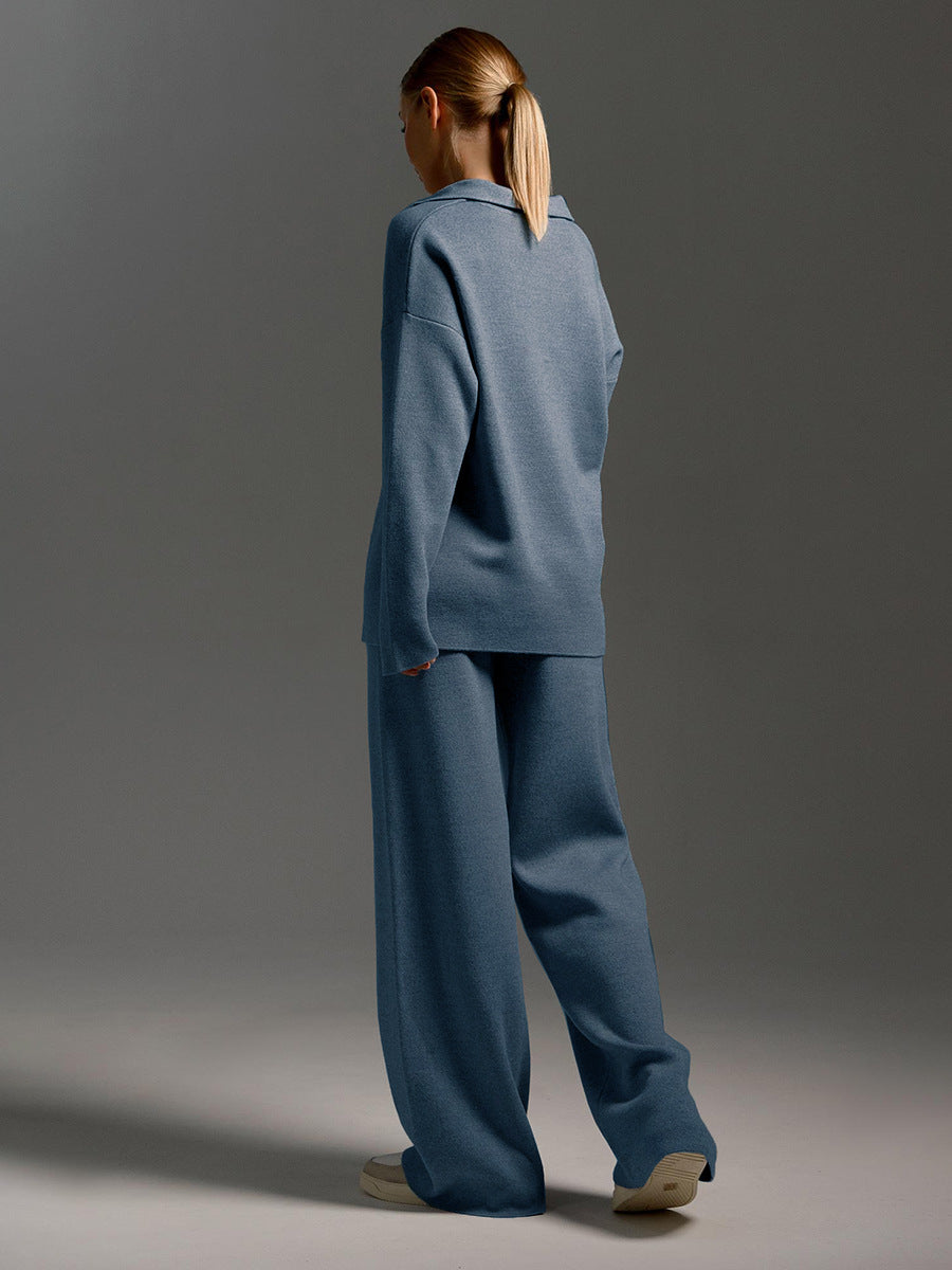 Conjunto de pantalón y jersey de punto Lotus