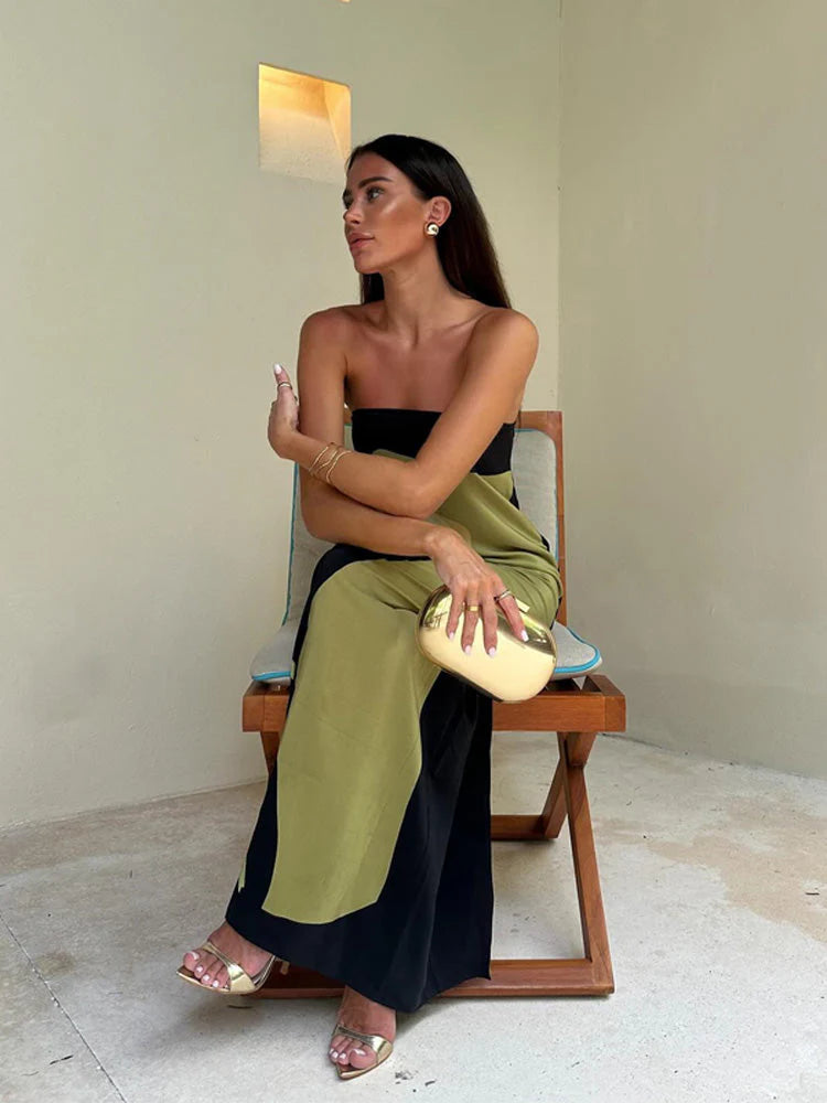 Francesa- Vestido largo estampado