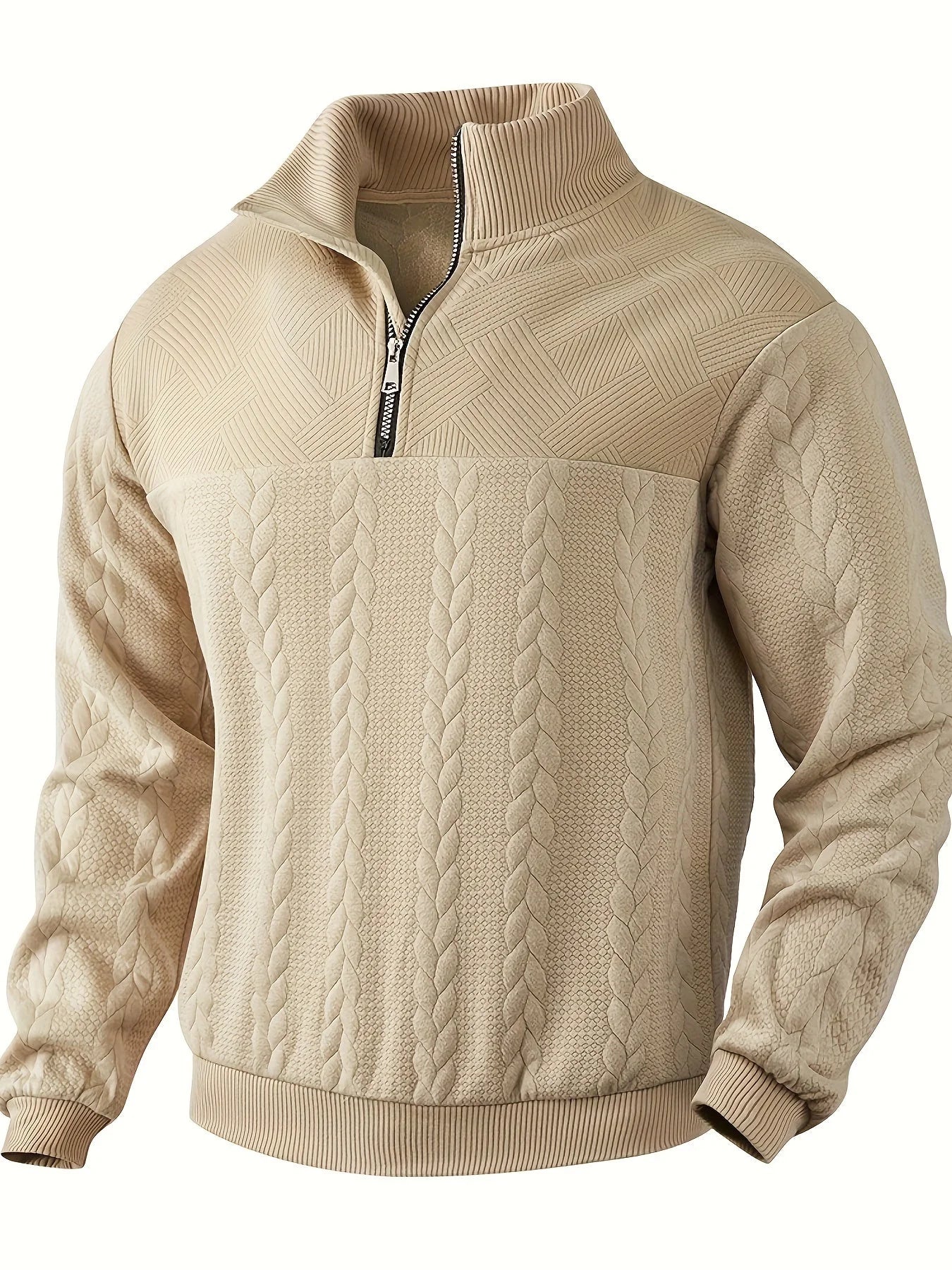 Rafael – suéter vintage con cremallera para hombre