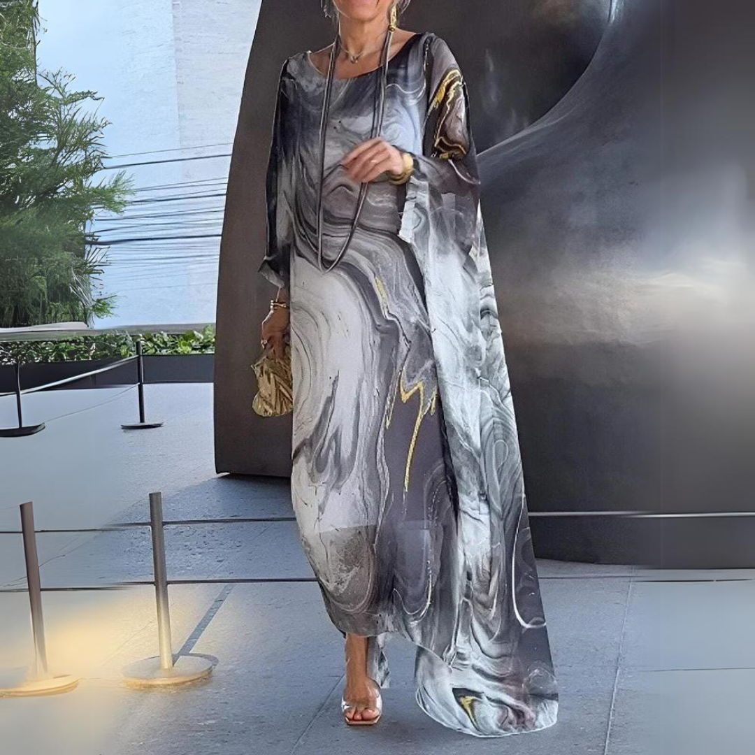 Mariana - Vestido Elegante De Gasa De Seda