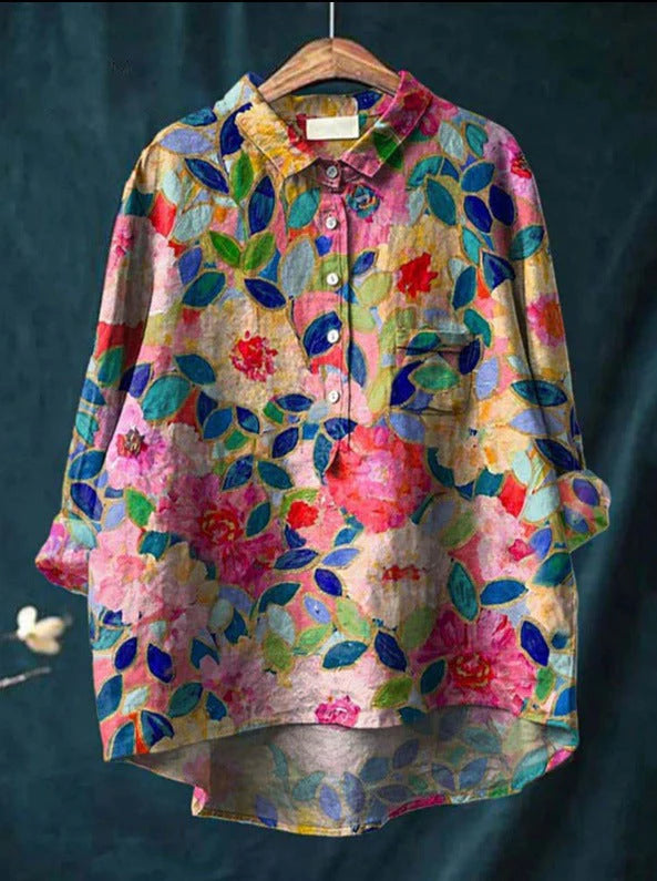 Elisa | Blusa clásica con flores