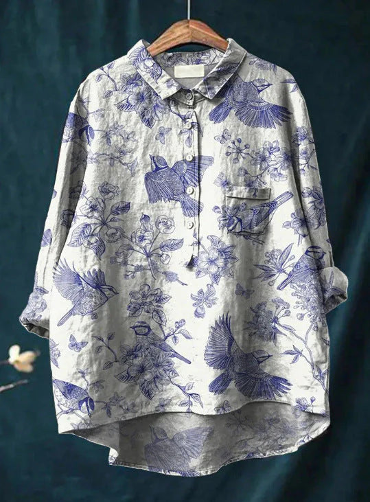 Elisa | Blusa clásica con flores