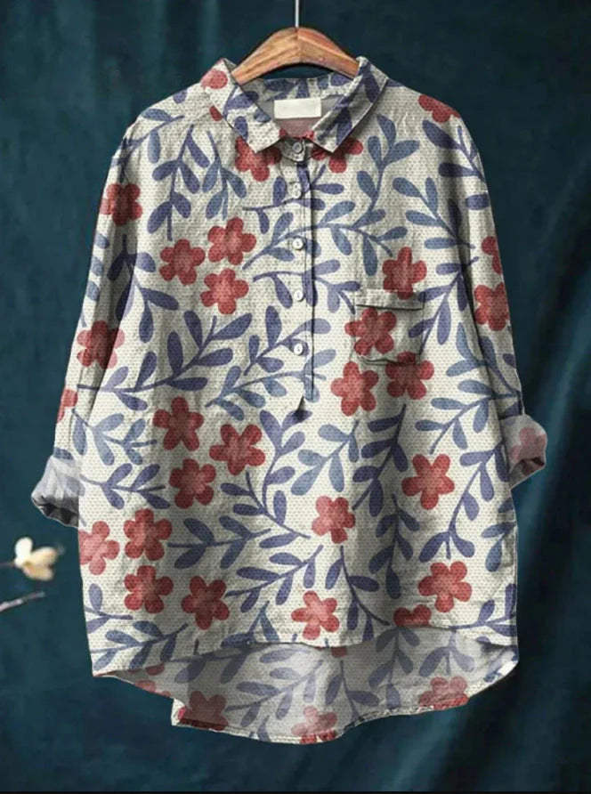 Elisa | Blusa clásica con flores
