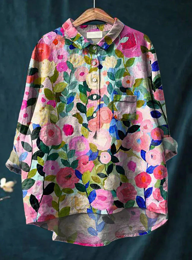 Elisa | Blusa clásica con flores