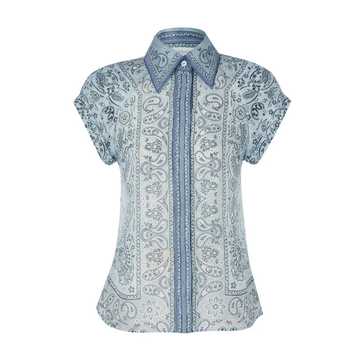 Conjunto Impera Blusa e Falda Estampado