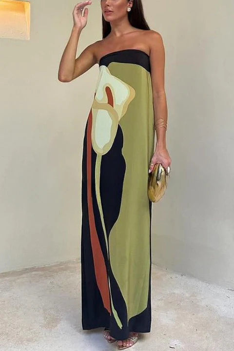 Francesa- Vestido largo estampado