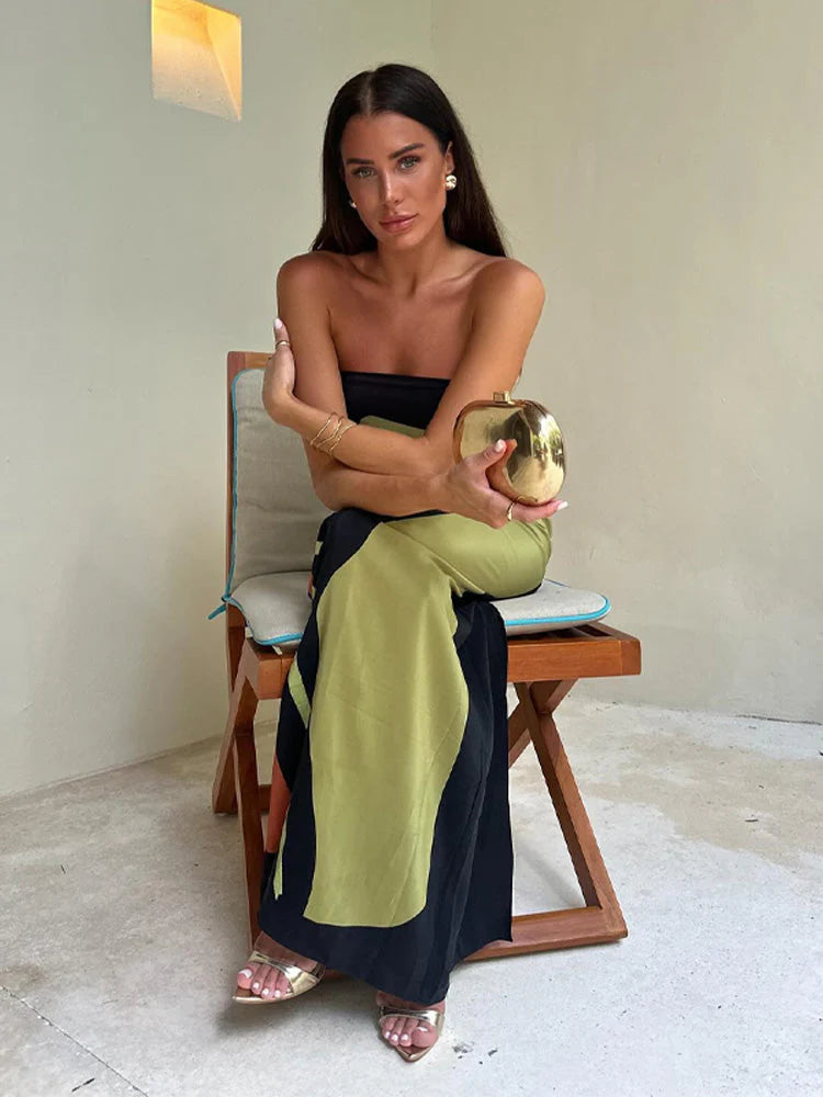 Francesa- Vestido largo estampado
