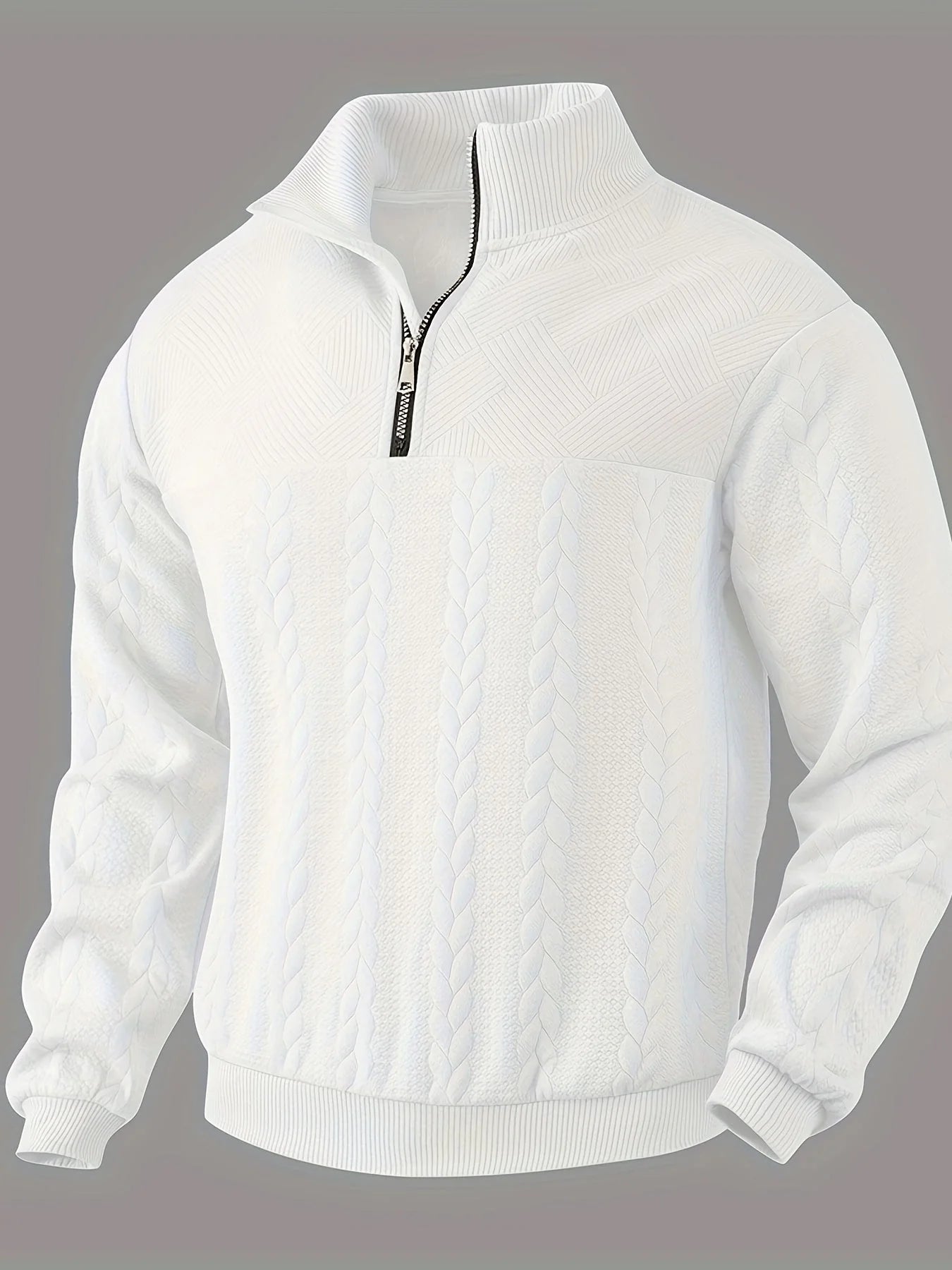 Rafael – suéter vintage con cremallera para hombre