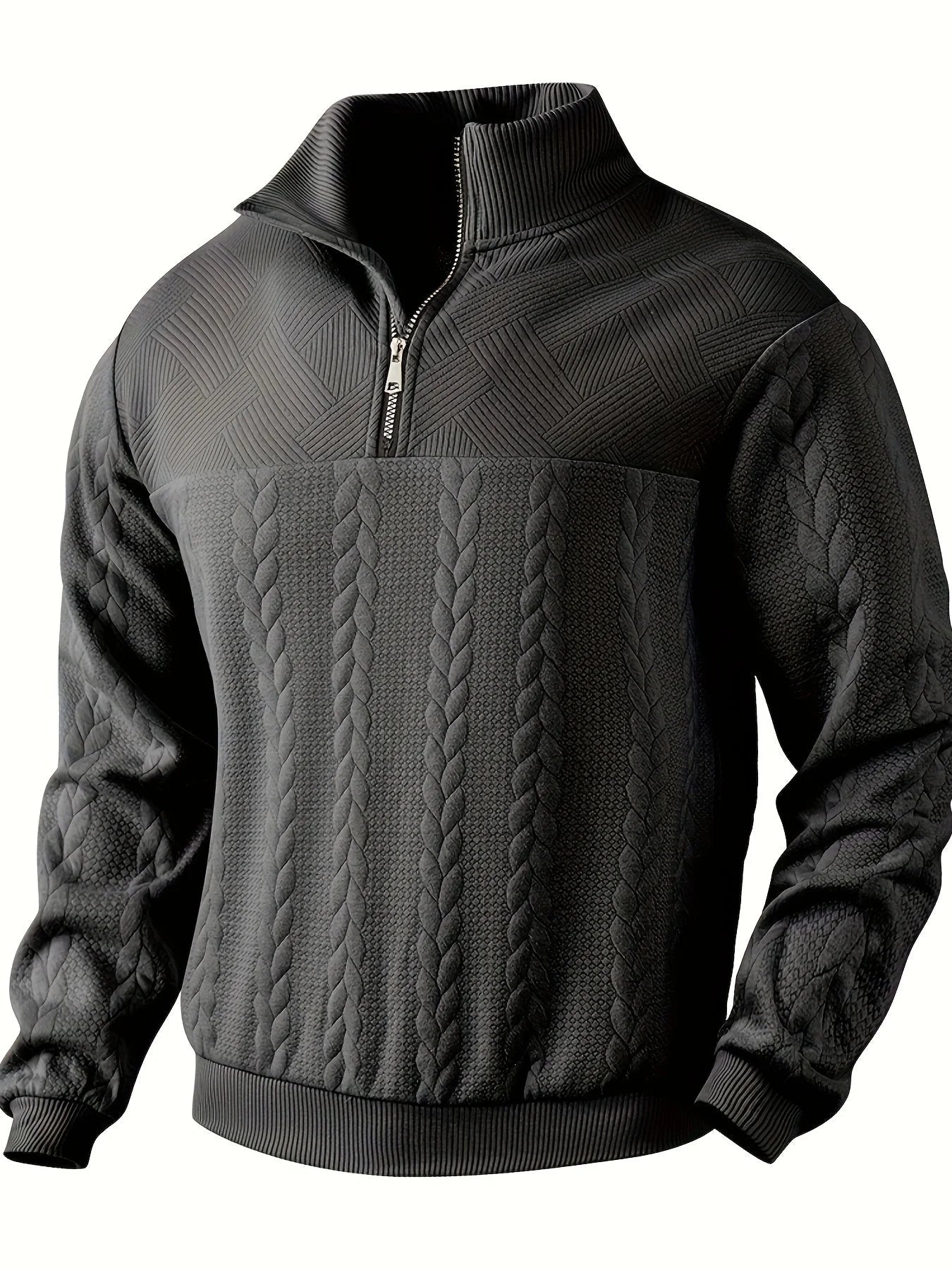 Rafael – suéter vintage con cremallera para hombre