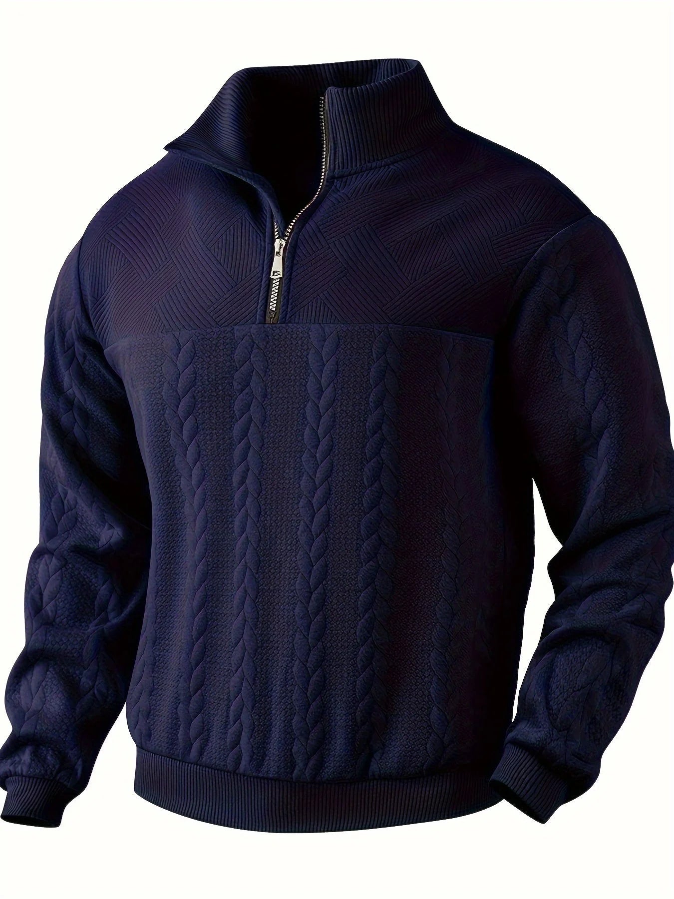 Rafael – suéter vintage con cremallera para hombre