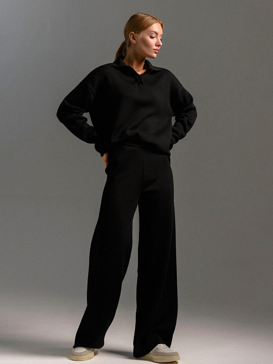 Conjunto de pantalón y jersey de punto Lotus