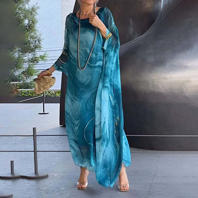 Malena | Vestido Estampado Mármol