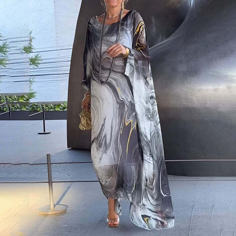 Malena | Vestido Estampado Mármol