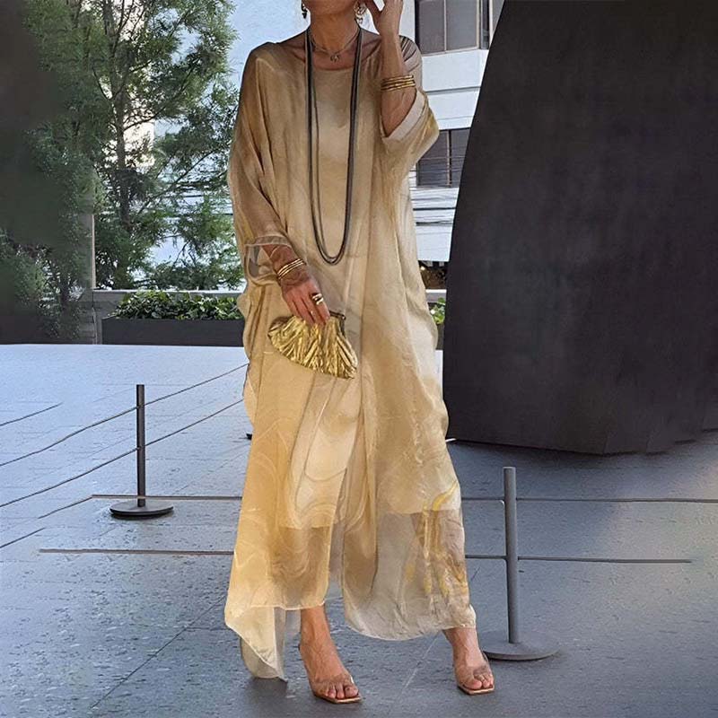 Malena | Vestido Estampado Mármol