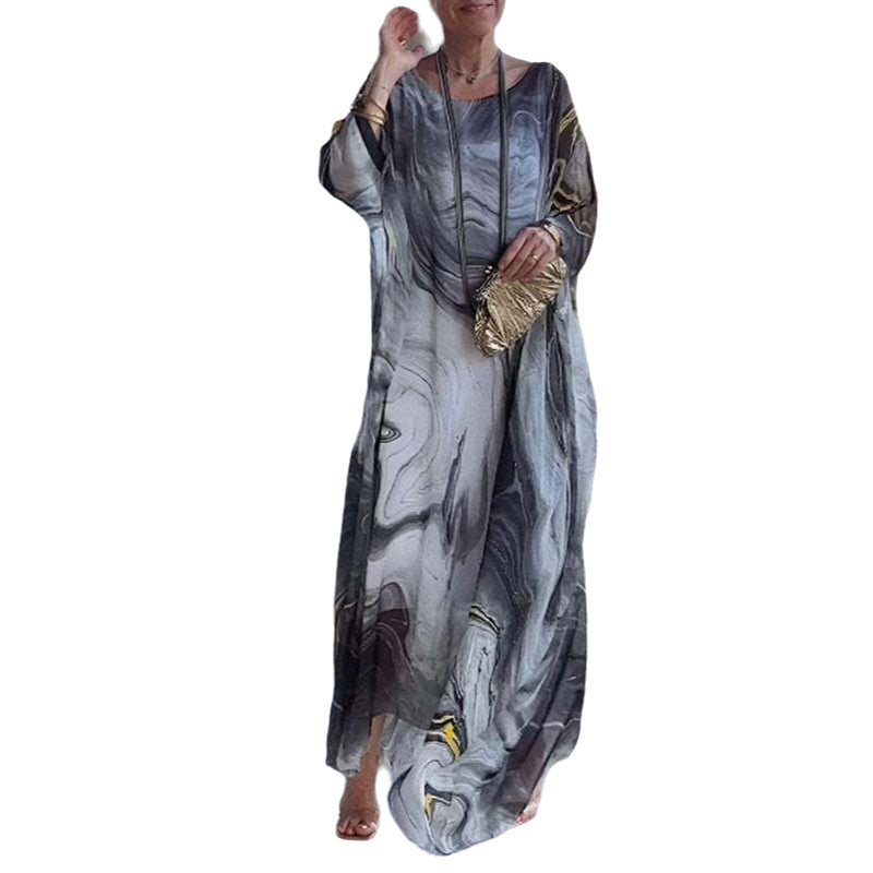 Malena | Vestido Estampado Mármol