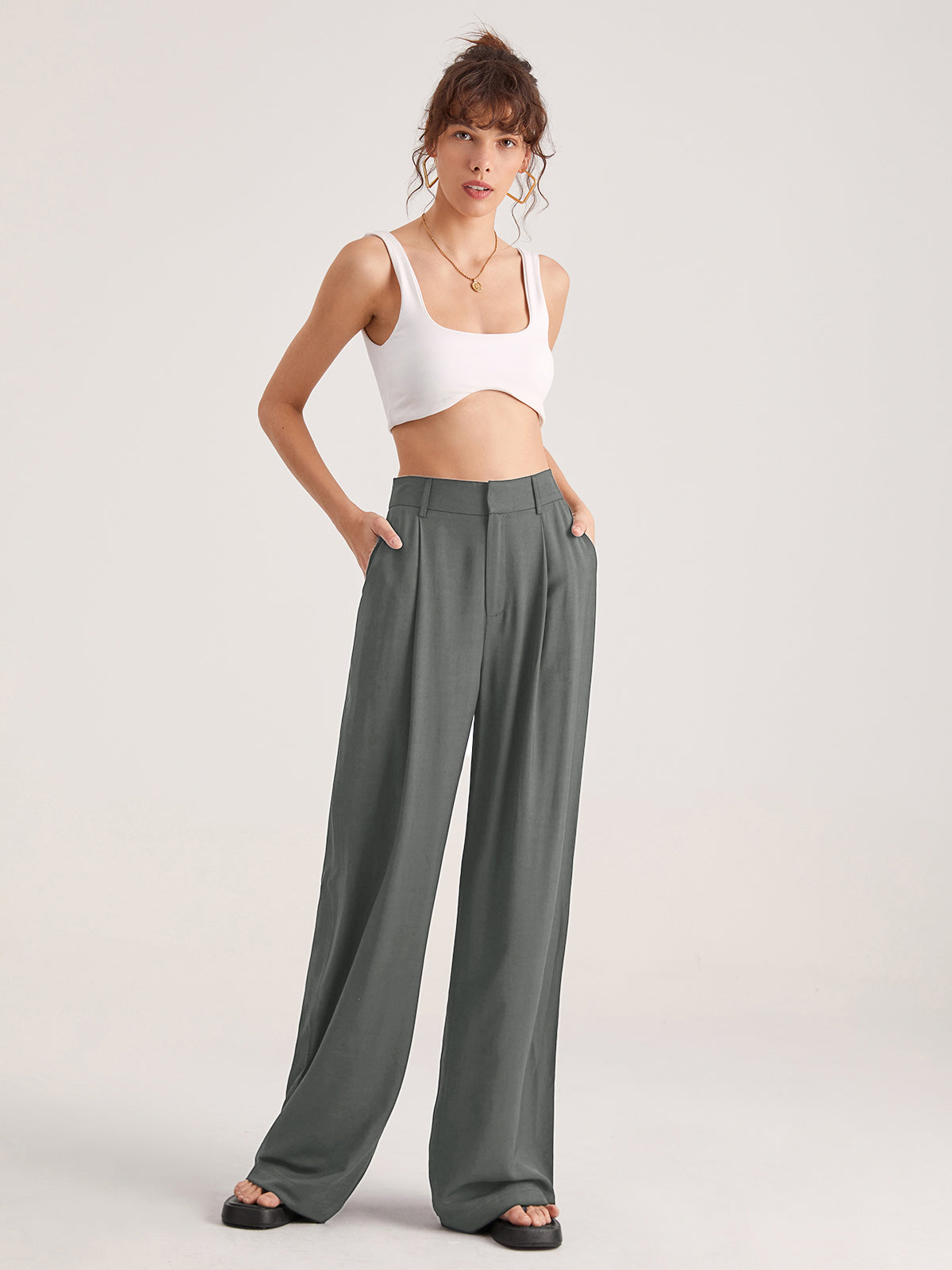 Pantalones de Talle Alto