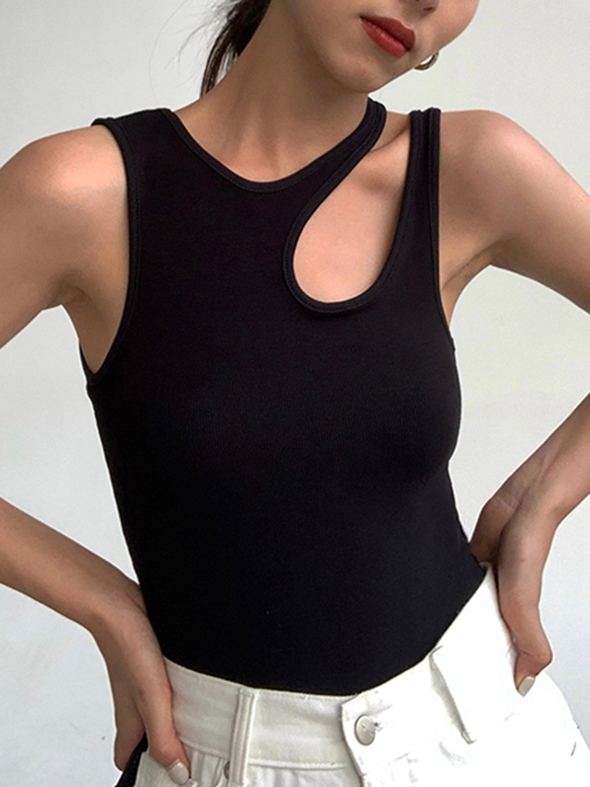 Camiseta sin Mangas con Corte Ellis