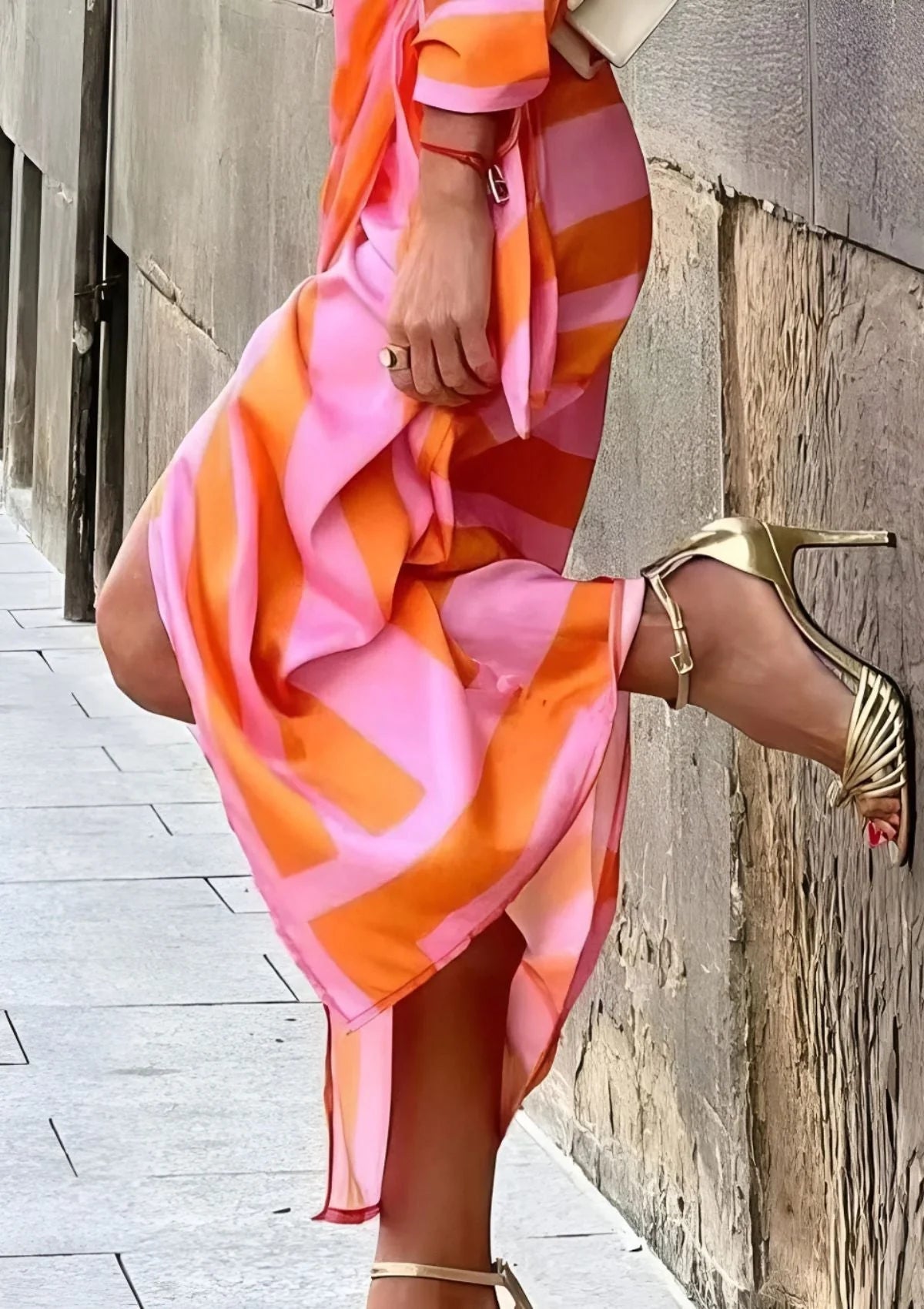 Amalia | Vestido Cruzado con Estampado
