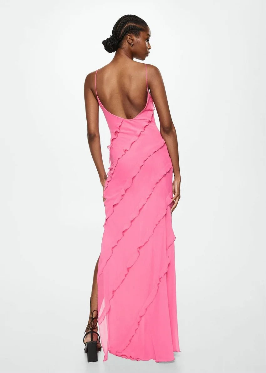 Isabella - Vestido Largo Elegante con Volantes