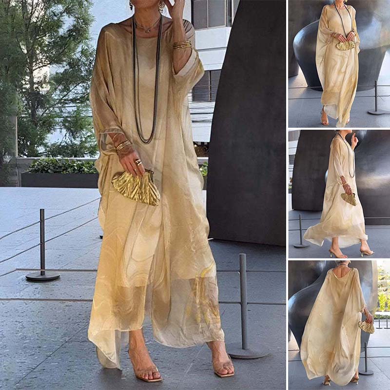 Malena | Vestido Estampado Mármol