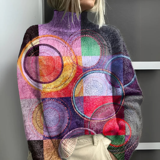 Belen™ | Suéter de punto con bloques de colores de moda