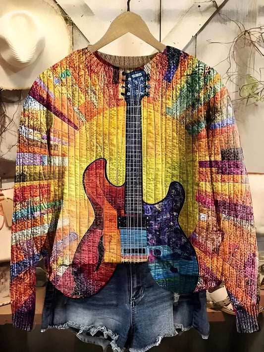 Elena™ | Suéter de guitarra colorido